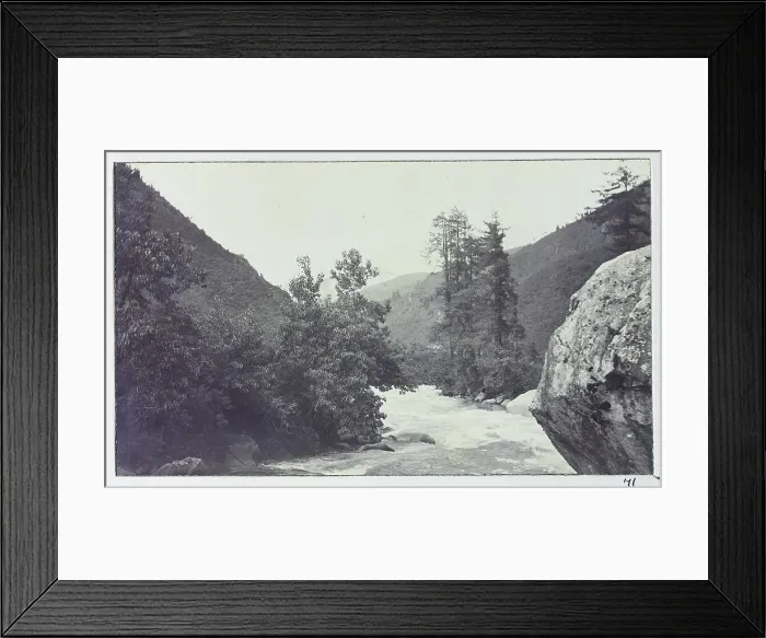 Framed Print : The Ammo Chu, a river between Tibet and Bhutan, from a fascinating album which reveals new details on a little-known campaign in which a British military force brushed aside Tibetan defences to capture Lhasa, in 1904 Framed Print : The Ammo Chu, a river between Tibet and Bhutan, from a fascinating album which reveals new details on a little-known campaign in which a British military force brushed aside Tibetan defences to capture Lhasa, in 1904