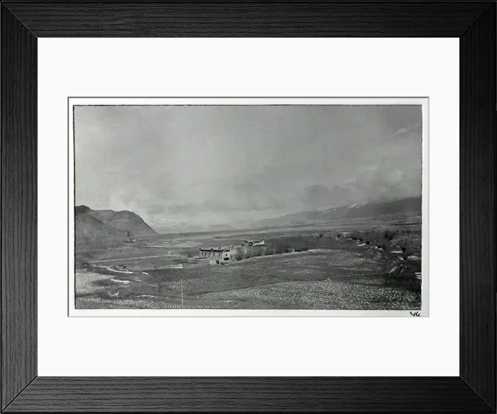Framed Print : First view of Gyantse town, from a fascinating album which reveals new details on a little-known campaign in which a British military force brushed aside Tibetan defences to capture Lhasa, in 1904 Framed Print : First view of Gyantse town, from a fascinating album which reveals new details on a little-known campaign in which a British military force brushed aside Tibetan defences to capture Lhasa, in 1904