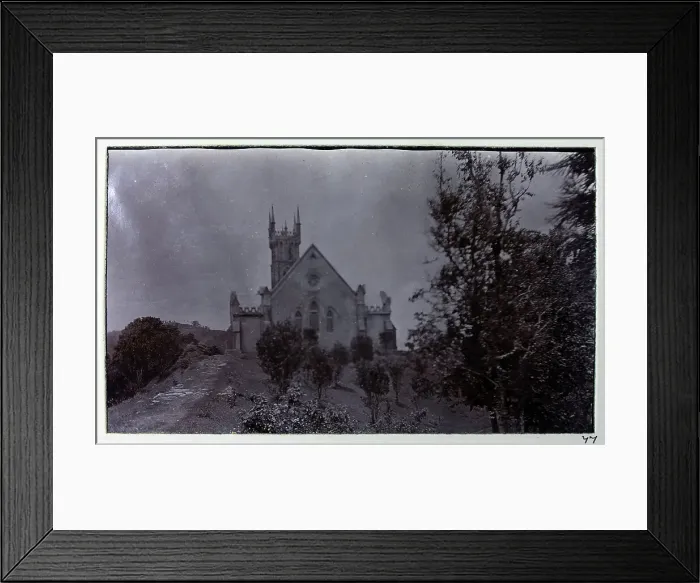 Framed Print : Kalimpong Church, Kalimpong, West Bengal, India, near the Tibet border, from a fascinating album which reveals new details on a little-known campaign in which a British military force brushed aside Tibetan defences to capture Lhasa, in 1904 Framed Print : Kalimpong Church, Kalimpong, West Bengal, India, near the Tibet border, from a fascinating album which reveals new details on a little-known campaign in which a British military force brushed aside Tibetan defences to capture Lhasa, in 1904