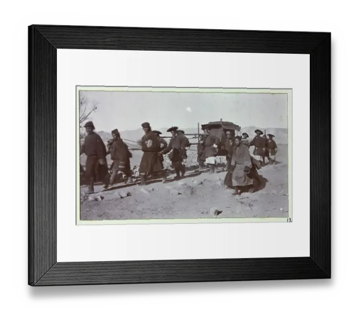 Framed Print : Photograph from a fascinating album which reveals new details on a little-known campaign in which a British military force brushed aside Tibetan defences to capture Lhasa, in 1904 Framed Print : Photograph from a fascinating album which reveals new details on a little-known campaign in which a British military force brushed aside Tibetan defences to capture Lhasa, in 1904