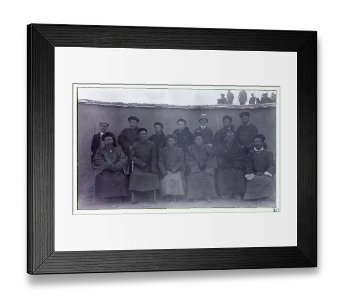Framed Print : Photograph from a fascinating album which reveals new details on a little-known campaign in which a British military force brushed aside Tibetan defences to capture Lhasa, in 1904 Framed Print : Photograph from a fascinating album which reveals new details on a little-known campaign in which a British military force brushed aside Tibetan defences to capture Lhasa, in 1904