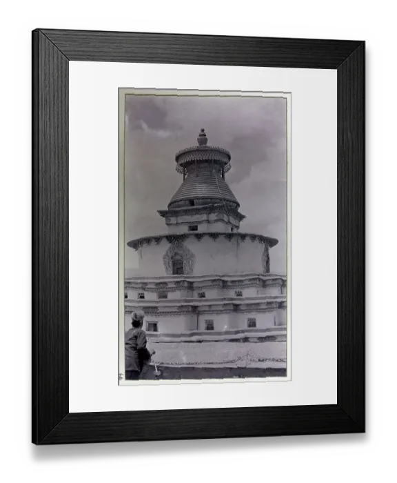 Framed Print : The Kumbum at Gyantse, a multi-storied set of Buddhist chapels, from a fascinating album which reveals new details on a little-known campaign in which a British military force brushed aside Tibetan defences to capture Lhasa, in 1904 Framed Print : The Kumbum at Gyantse, a multi-storied set of Buddhist chapels, from a fascinating album which reveals new details on a little-known campaign in which a British military force brushed aside Tibetan defences to capture Lhasa, in 1904