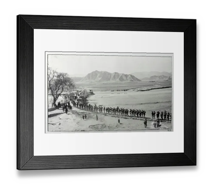 Framed Print : Photograph from a fascinating album which reveals new details on a little-known campaign in which a British military force brushed aside Tibetan defences to capture Lhasa, in 1904 Framed Print : Photograph from a fascinating album which reveals new details on a little-known campaign in which a British military force brushed aside Tibetan defences to capture Lhasa, in 1904