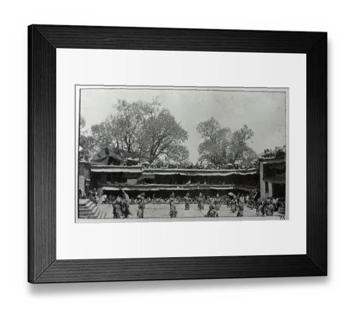 Framed Print : Photograph from a fascinating album which reveals new details on a little-known campaign in which a British military force brushed aside Tibetan defences to capture Lhasa, in 1904 Framed Print : Photograph from a fascinating album which reveals new details on a little-known campaign in which a British military force brushed aside Tibetan defences to capture Lhasa, in 1904