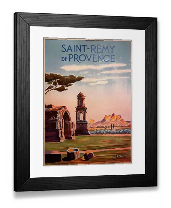 Framed Print : Poster, Saint-Remy de Provence, France Framed Print : Poster, Saint-Remy de Provence, France