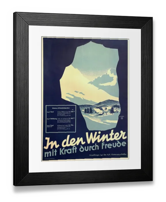 Framed Print : Poster, Tyrol and Salzburg, winter sports Framed Print : Poster, Tyrol and Salzburg, winter sports
