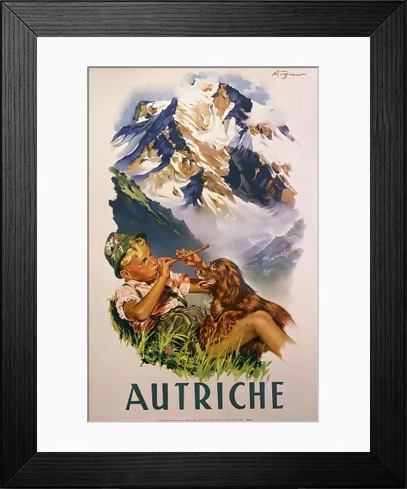 Framed Print : Poster, Austrian Alps Framed Print : Poster, Austrian Alps