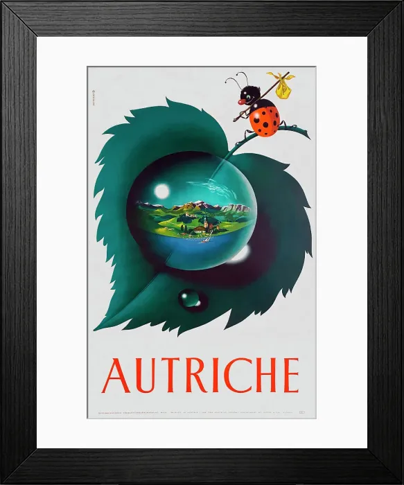Framed Print : Poster, Austria Framed Print : Poster, Austria