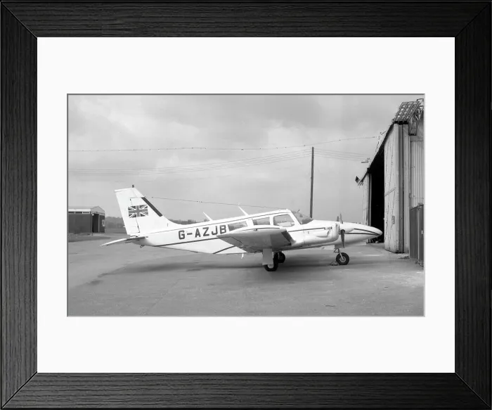 Framed Print : Piper Seneca G-AZJB Framed Print : Piper Seneca G-AZJB