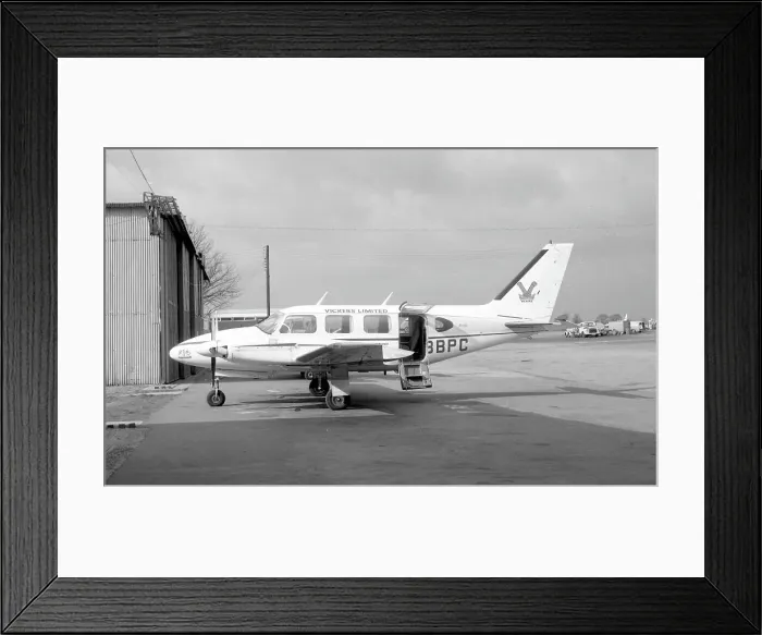 Framed Print : Piper Navajo G-BBPC Framed Print : Piper Navajo G-BBPC