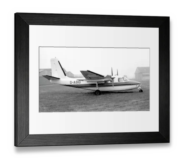 Framed Print : Aero Commander 500A G-ASIO Framed Print : Aero Commander 500A G-ASIO