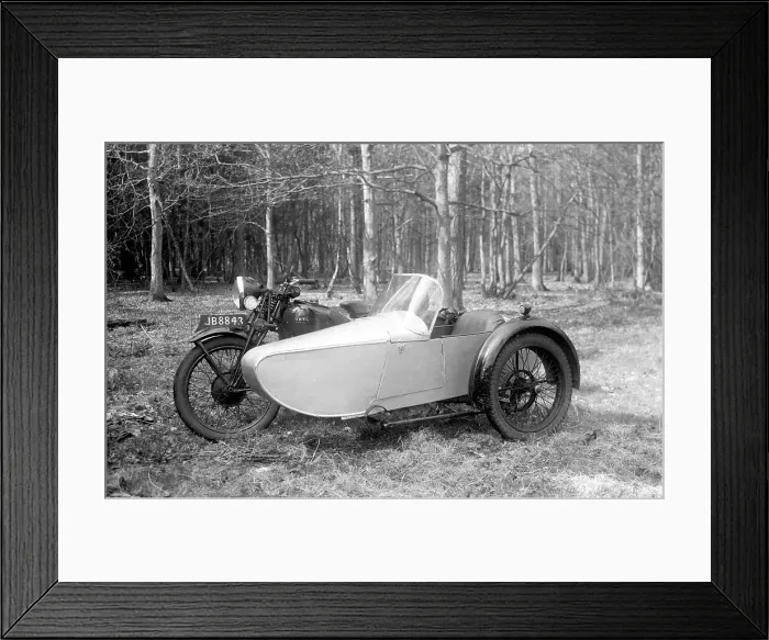 Framed Print : Ariel 1938 NG 350cc motorcycle with sidecar Framed Print : Ariel 1938 NG 350cc motorcycle with sidecar