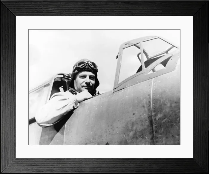 Framed Print : General Ernst Udet sat in the cockpit of Heinkel He 100 V2 Framed Print : General Ernst Udet sat in the cockpit of Heinkel He 100 V2