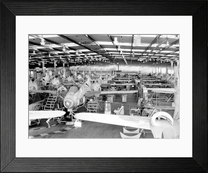 Framed Print : SAAB J29 Tunnan production hall Framed Print : SAAB J29 Tunnan production hall
