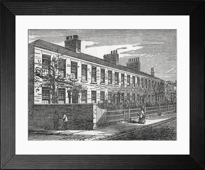 Framed Print : Manchester Mr Birch's Orphan Homes Hulme 1880s Framed Print : Manchester Mr Birch's Orphan Homes Hulme 1880s