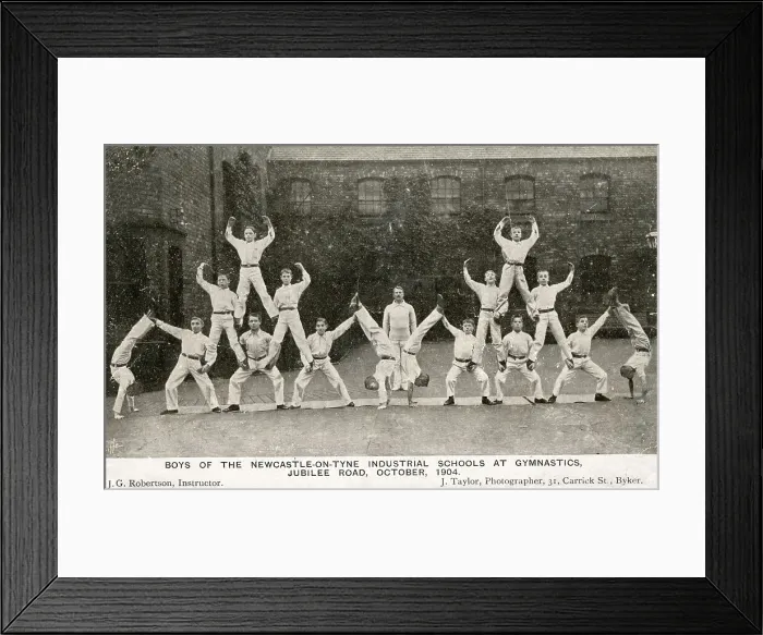 Framed Print : Newcastle-upon-Tyne Industrial School. Gymnastics Framed Print : Newcastle-upon-Tyne Industrial School. Gymnastics
