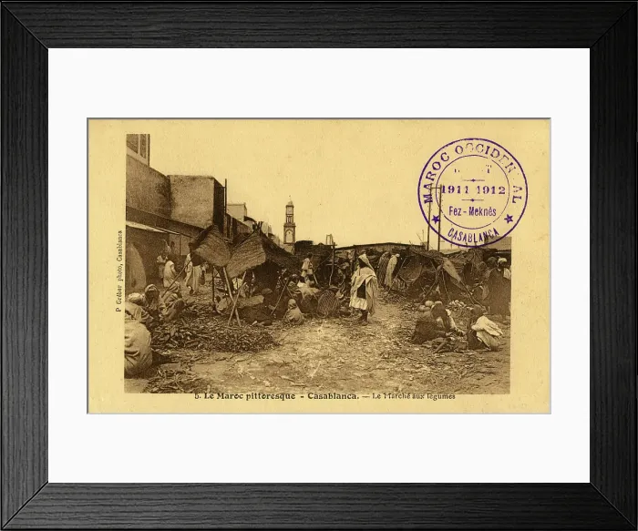 Framed Print : The Vegetable Market at Casablanca, Morocco Framed Print : The Vegetable Market at Casablanca, Morocco