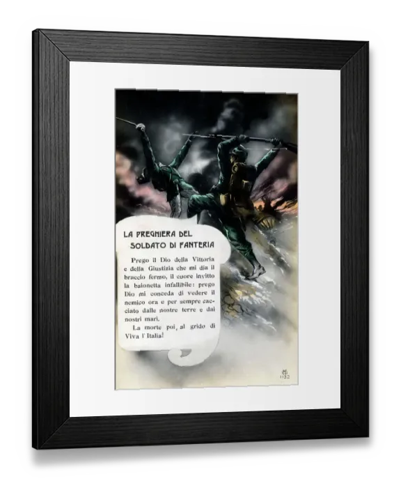 Framed Print : WW1 - Italian Front - The Infantry Soldier's Prayer Framed Print : WW1 - Italian Front - The Infantry Soldier's Prayer