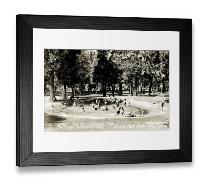 Framed Print : The Children's Swiiming Pool, Grants Pass Park, Oregon, USA Framed Print : The Children's Swiiming Pool, Grants Pass Park, Oregon, USA
