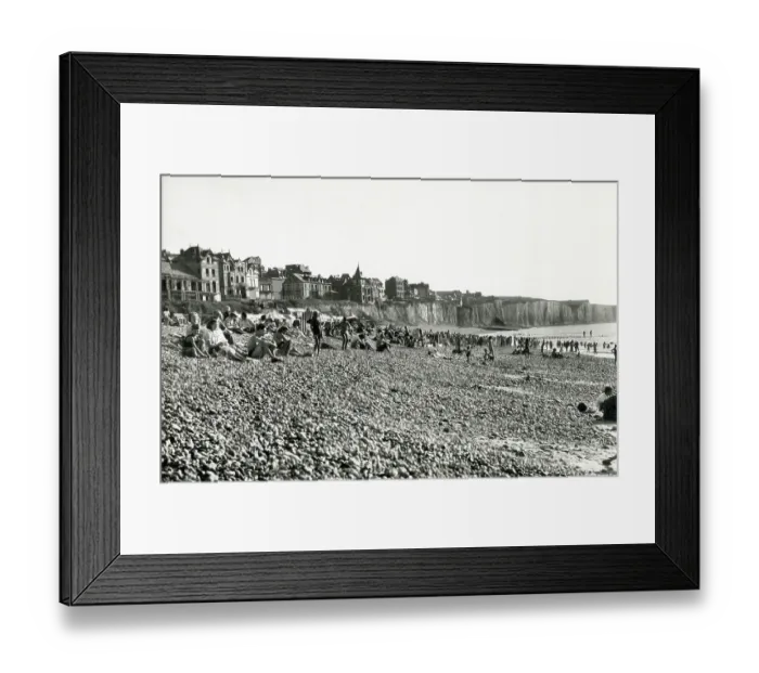 Framed Print : Beach at Onival, Ault, Somme department in Hauts-de-France Framed Print : Beach at Onival, Ault, Somme department in Hauts-de-France