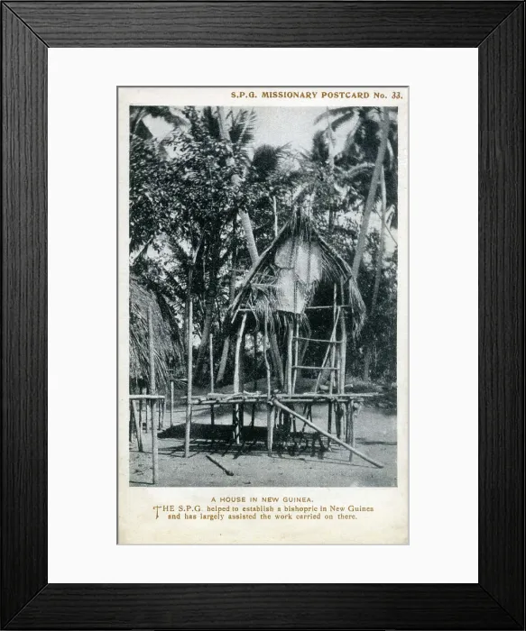 Framed Print : A House in New Guinea