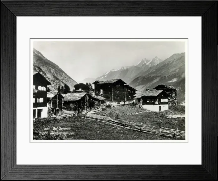 Framed Print : Zermatt, Switzerland and Mischabel group mountains Framed Print : Zermatt, Switzerland and Mischabel group mountains