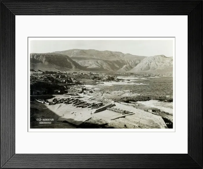 Framed Print : The Old Harbour at Hermanus, South Africa Framed Print : The Old Harbour at Hermanus, South Africa