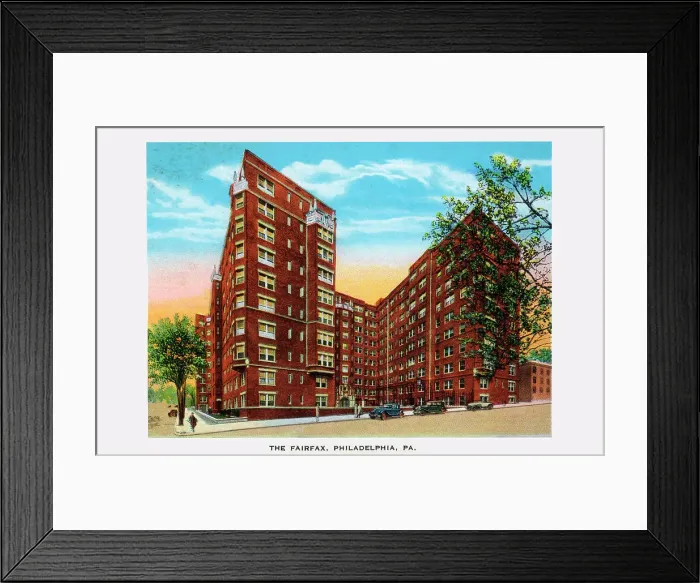 Framed Print : Fairfax Hotel, 43rd and Locust Streets, Philadelphia, PA Framed Print : Fairfax Hotel, 43rd and Locust Streets, Philadelphia, PA