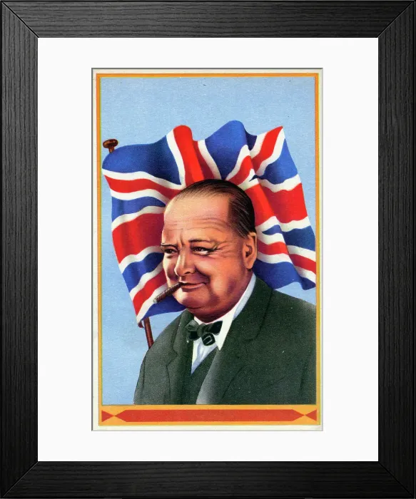 Framed Print : WW2 - Prime Minister Winston Churchill Framed Print : WW2 - Prime Minister Winston Churchill