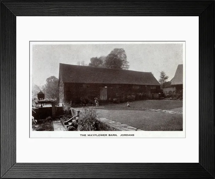 Framed Print : Mayflower Barn at Jordans, Buckinghamshire, England Framed Print : Mayflower Barn at Jordans, Buckinghamshire, England