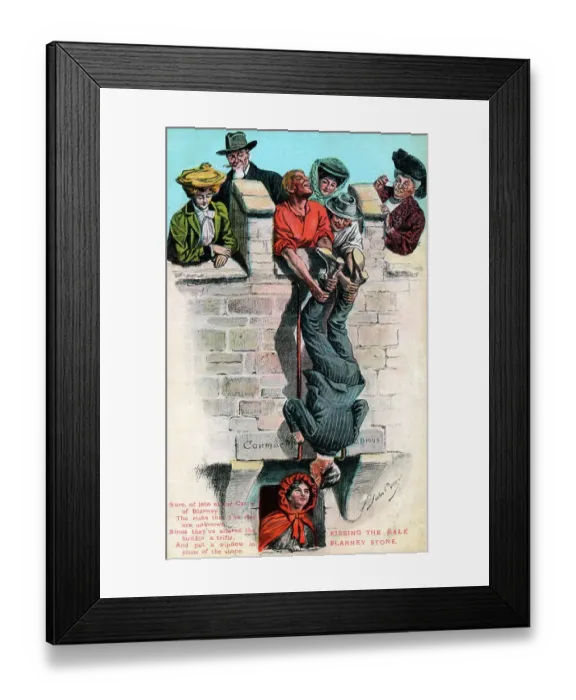 Framed Print : Kissing the RALE Blarney Stone Framed Print : Kissing the RALE Blarney Stone