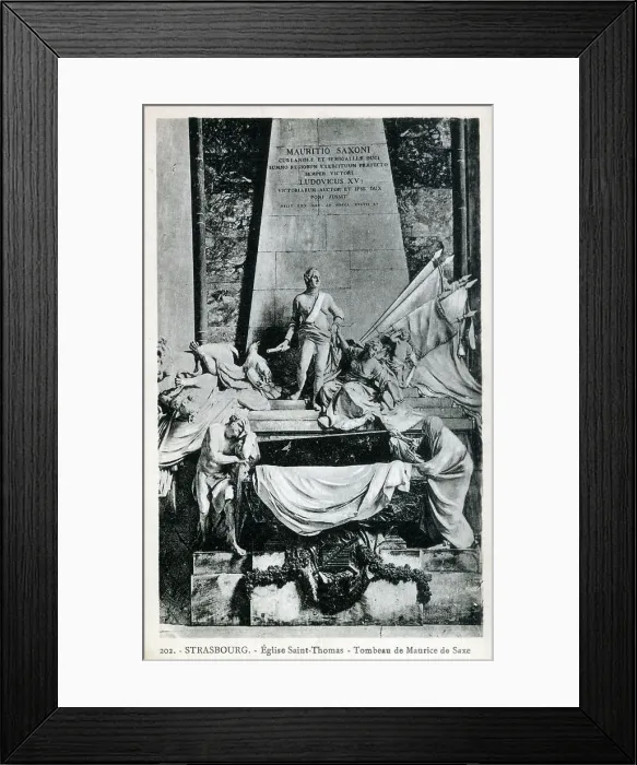 Framed Print : Late-Baroque mausoleum of Marshal Maurice de Saxe Framed Print : Late-Baroque mausoleum of Marshal Maurice de Saxe