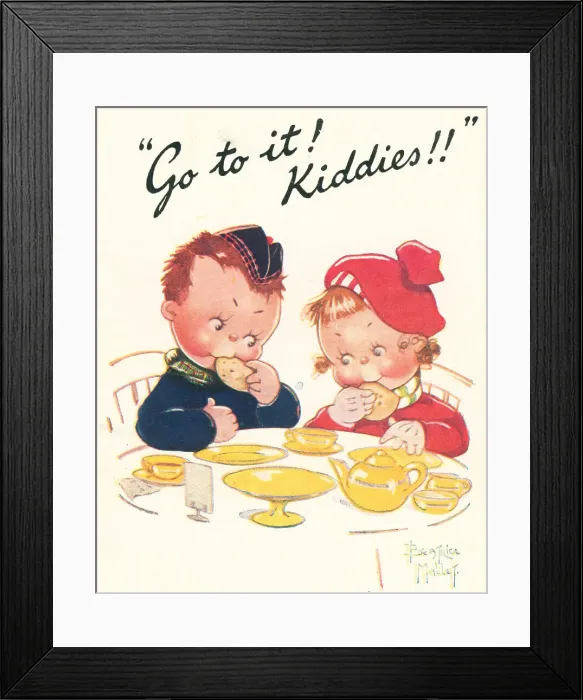 Framed Print : WW2, Go To It! Kiddies!! Framed Print : WW2, Go To It! Kiddies!!