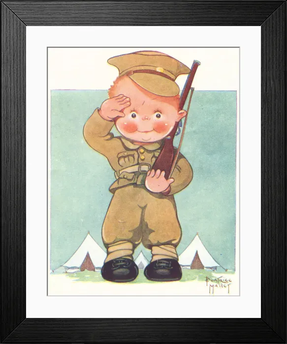 Framed Print : WW2, Boy Saluting Framed Print : WW2, Boy Saluting