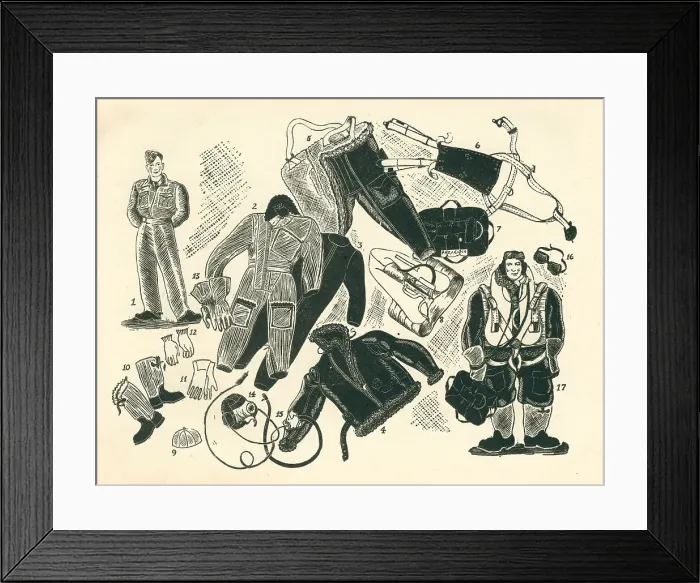 Framed Print : R. A. F. Attire Framed Print : R. A. F. Attire