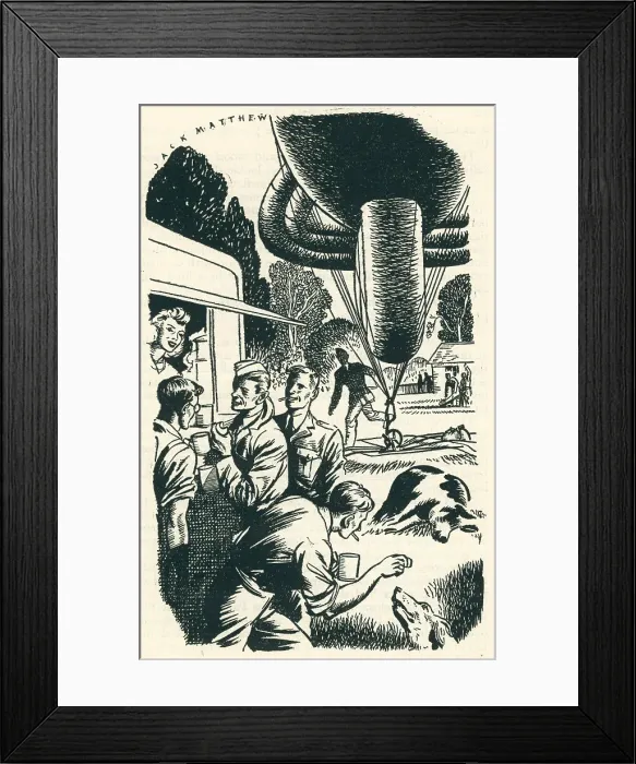 Framed Print : WW2, Jackie Serving Tea Framed Print : WW2, Jackie Serving Tea