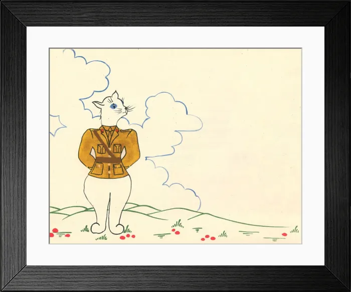 Framed Print : WW2, The Blue-Eyed Cat Framed Print : WW2, The Blue-Eyed Cat