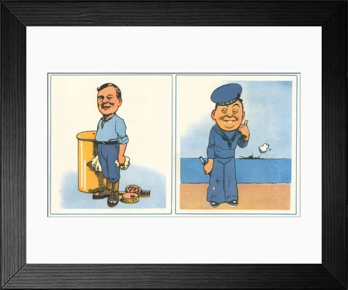 Framed Print : WW2 British Marine And Royal Navy Sailor Framed Print : WW2 British Marine And Royal Navy Sailor