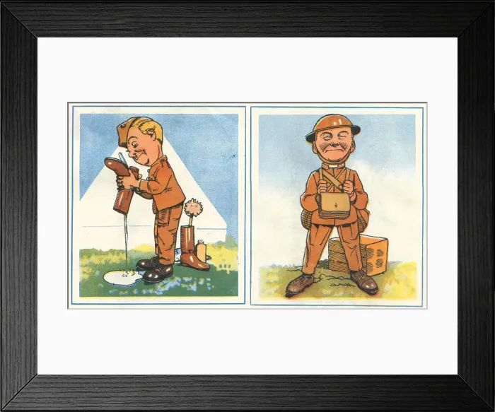 Framed Print : WW2 Officer's Orderly Man And Padre Framed Print : WW2 Officer's Orderly Man And Padre
