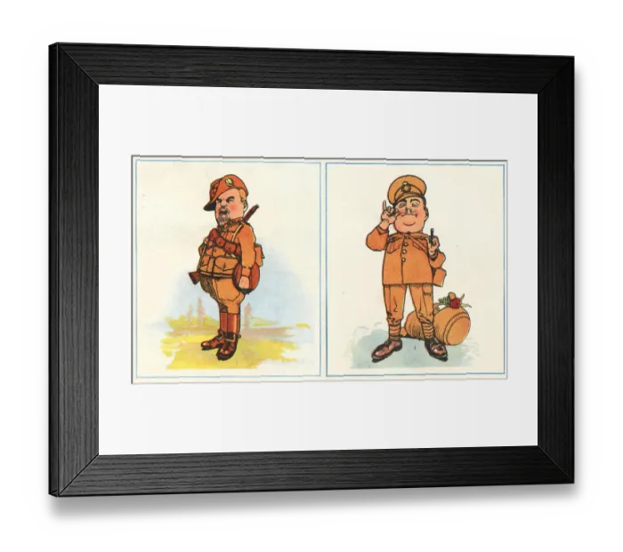 Framed Print : WW2 South African Soldier And Territorial Framed Print : WW2 South African Soldier And Territorial