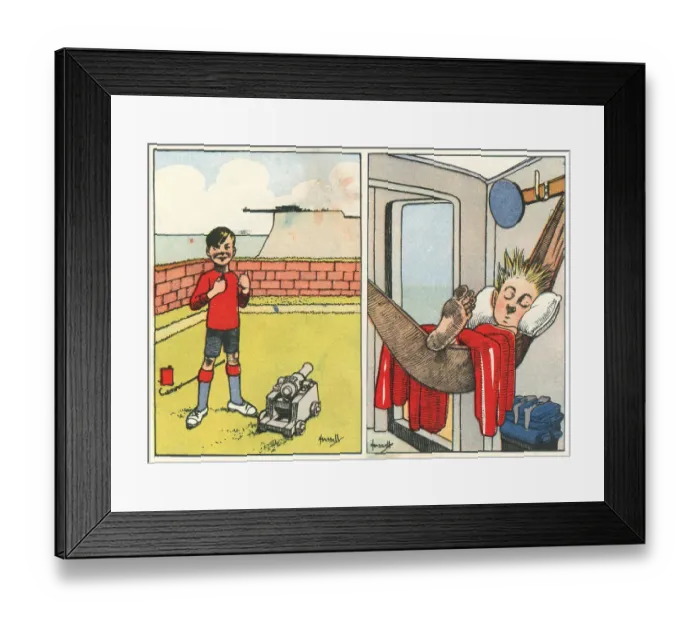 Framed Print : WW2, Toy Gun And Sailor Sleeping In Hammock Framed Print : WW2, Toy Gun And Sailor Sleeping In Hammock