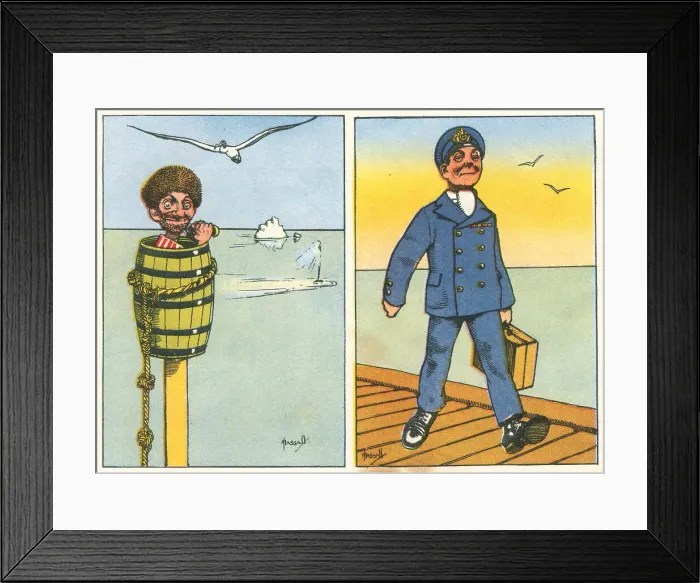 Framed Print : WW2 Royal Navy Petty Officer And Lookout Framed Print : WW2 Royal Navy Petty Officer And Lookout