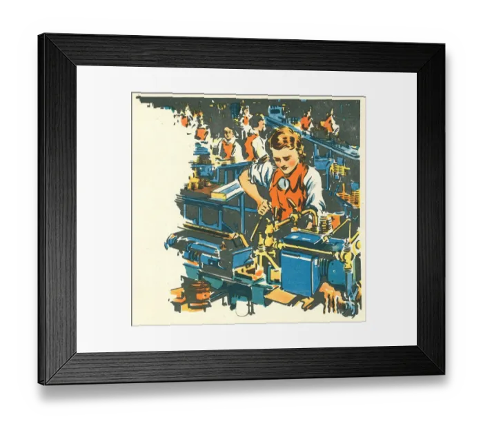 Framed Print : WW2 British Munitions Worker Framed Print : WW2 British Munitions Worker