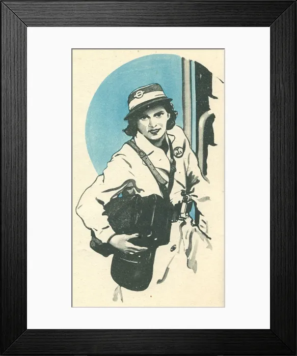 Framed Print : WW2 British Conductorette Framed Print : WW2 British Conductorette