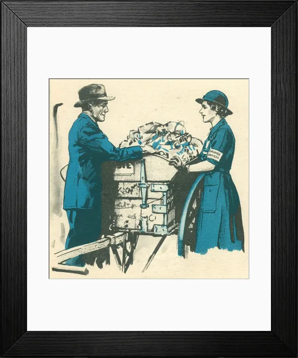 Framed Print : WW2 W. V. S. Salvage Framed Print : WW2 W. V. S. Salvage