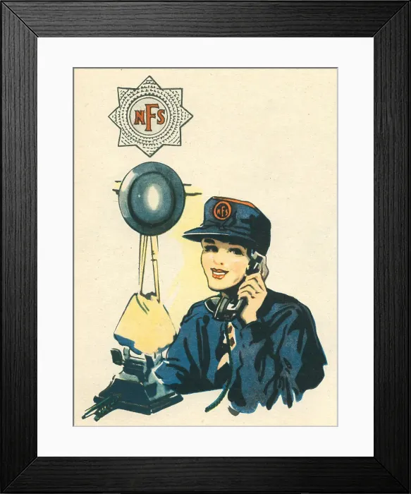 Framed Print : WW2 Nerve Centre Of Fire Service Control Framed Print : WW2 Nerve Centre Of Fire Service Control
