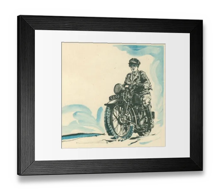 Framed Print : WW2, Despatch Rider Framed Print : WW2, Despatch Rider