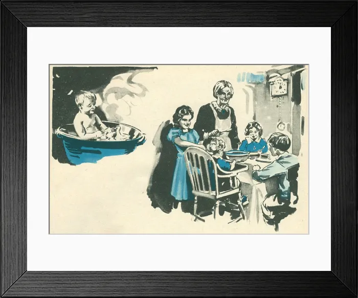 Framed Print : WW2, Homes For Evacuated Children Framed Print : WW2, Homes For Evacuated Children