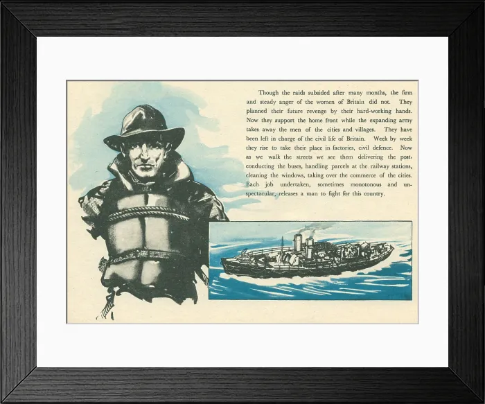 Framed Print : WW2 Lifeboatmen Framed Print : WW2 Lifeboatmen