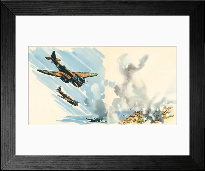 Framed Print : WW2 Lightning Swoop Framed Print : WW2 Lightning Swoop